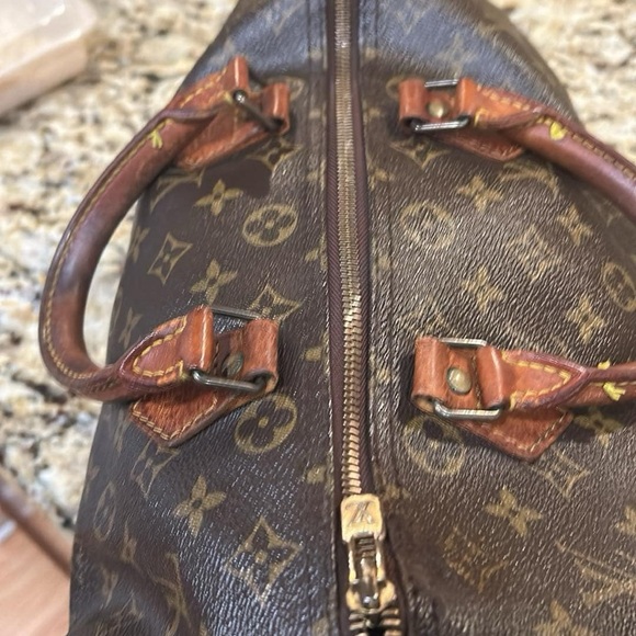 Louis Vuitton rehab Brown Monogram Bag Speedy 25 - Picture 5 of 10